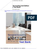 Dwnload Full Managerial Accounting 2nd Edition Whitecotton Test Bank PDF