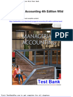 Dwnload Full Managerial Accounting 4th Edition Wild Test Bank PDF