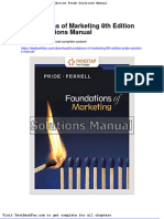 Dwnload Full Foundations of Marketing 8th Edition Pride Solutions Manual PDF