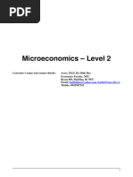 Syllabus Microeconomics 2