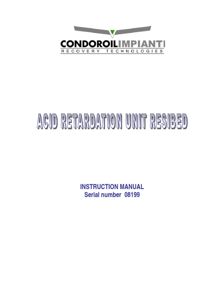 Resibed Unit Instruction Manual | PDF | Valve | Safety