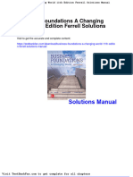 Dwnload full Business Foundations a Changing World 11th Edition Ferrell Solutions Manual pdf