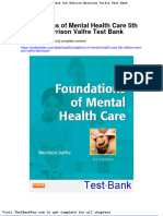 Dwnload Full Foundations of Mental Health Care 5th Edition Morrison Valfre Test Bank PDF