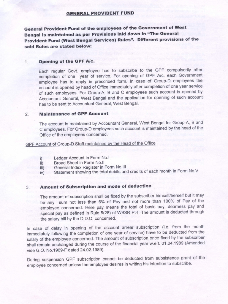 GPF Rules | PDF