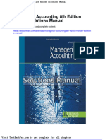 Dwnload full Managerial Accounting 8th Edition Hansen Solutions Manual pdf