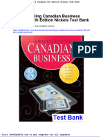 Dwnload Full Understanding Canadian Business Canadian 8th Edition Nickels Test Bank PDF