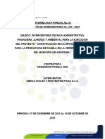 Informe Interventoria N 1