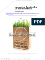 Dwnload Full Managerial Accounting Canadian 2nd Edition Braun Solutions Manual PDF