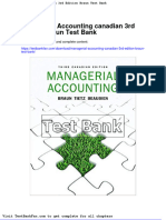 Dwnload Full Managerial Accounting Canadian 3rd Edition Braun Test Bank PDF