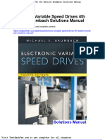 Dwnload Full Electronic Variable Speed Drives 4th Edition Brumbach Solutions Manual PDF