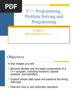 Chap02 - Basic Elements of C++