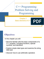 Chap02 - Basic Elements of C++