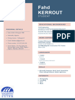 Fahd Kerrout CV