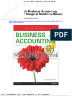 Dwnload Full Frank Woods Business Accounting 13th Edition Sangster Solutions Manual PDF