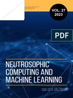 Neutrosophic Computing and Machine Learning, Vol. 27
