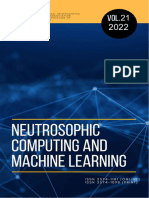 Neutrosophic Computing and Machine Learning, Vol. 21