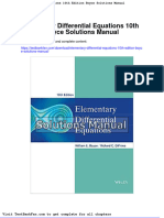 Dwnload Full Elementary Differential Equations 10th Edition Boyce Solutions Manual PDF