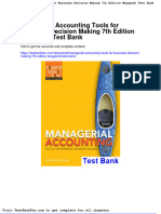 Dwnload Full Managerial Accounting Tools For Business Decision Making 7th Edition Weygandt Test Bank PDF