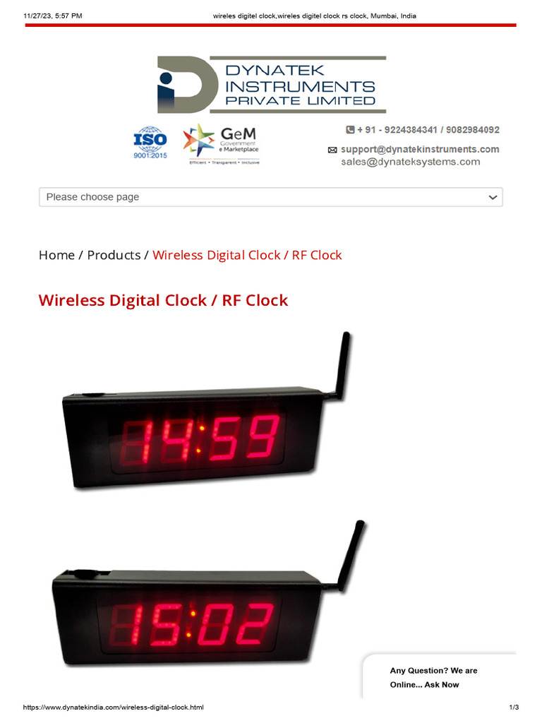 Wireles Digitel Clock, Wireles Digitel Clock | PDF | Radio | Clock