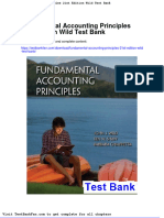 Dwnload Full Fundamental Accounting Principles 21st Edition Wild Test Bank PDF