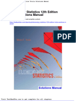 Dwnload Full Elementary Statistics 12th Edition Triola Solutions Manual PDF