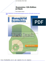 Dwnload Full Managerial Economics 12th Edition Hirschey Test Bank PDF