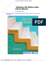Dwnload Full Elementary Statistics 6th Edition Allan Bluman Solutions Manual PDF