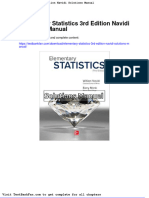 Dwnload Full Elementary Statistics 3rd Edition Navidi Solutions Manual PDF