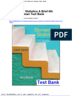 Dwnload Full Elementary Statistics A Brief 6th Edition Bluman Test Bank PDF