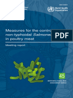 Control of - Non-Typhoidal Salmonella Spp. in Poultry Meat