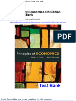 Dwnload Full Principles of Economics 5th Edition Frank Test Bank PDF