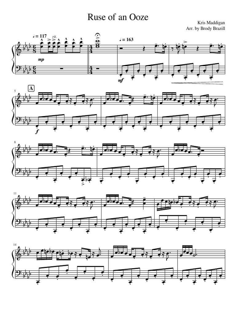Ruse of an Ooze Sheet Music | PDF