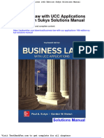 Dwnload full Business Law With Ucc Applications 14th Edition Sukys Solutions Manual pdf