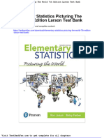 Dwnload Full Elementary Statistics Picturing The World 7th Edition Larson Test Bank PDF