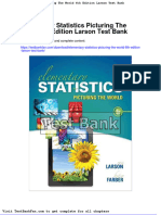 Dwnload Full Elementary Statistics Picturing The World 6th Edition Larson Test Bank PDF