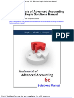 Dwnload Full Fundamentals of Advanced Accounting 6th Edition Hoyle Solutions Manual PDF