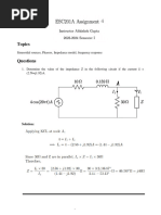 Assignment 4 Solution