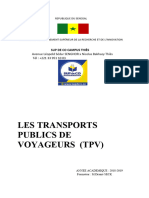 1ère Et 2ème Partie COURS TRANSPIRTS PUBLICS DE VOYAGEURS (TPV) - 1