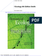 Dwnload Full Elements of Ecology 8th Edition Smith Test Bank PDF