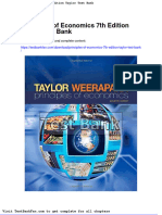 Dwnload Full Principles of Economics 7th Edition Taylor Test Bank PDF