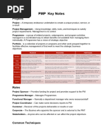 PMP Key Notes - 28thfeb2023