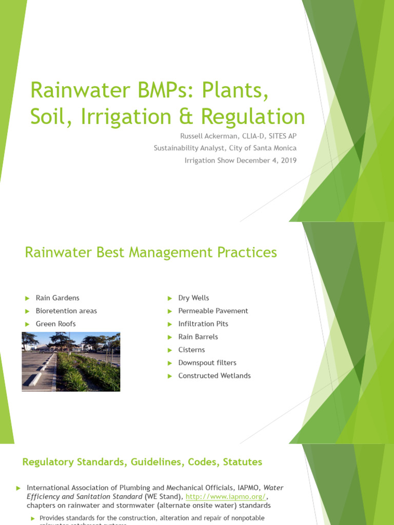 RainwaterBMPs Ackerman PDF Stormwater Irrigation