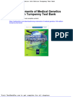 Dwnload Full Emerys Elements of Medical Genetics 14th Edition Turnpenny Test Bank PDF