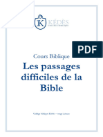 28 Les Passages Difficiles de La Bible