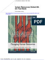 Dwnload Full Managing Human Resources Global 8th Edition Balkin Test Bank PDF