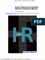 Dwnload Full Managing Human Resources Canadian 8th Edition Belcourt Solutions Manual PDF