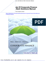 Dwnload Full Fundamentals of Corporate Finance 2nd Edition Berk Solutions Manual PDF