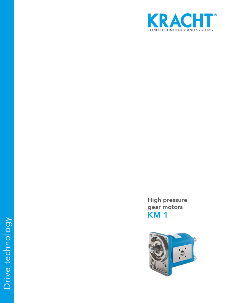 High Pressure Gear Motors KM 1 Overview | PDF | Bearing (Mechanical) | Gear