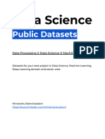 Data Science Public Dataset