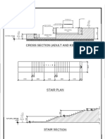 Cross Section (Adult and Kiddie Pool) : Stairs